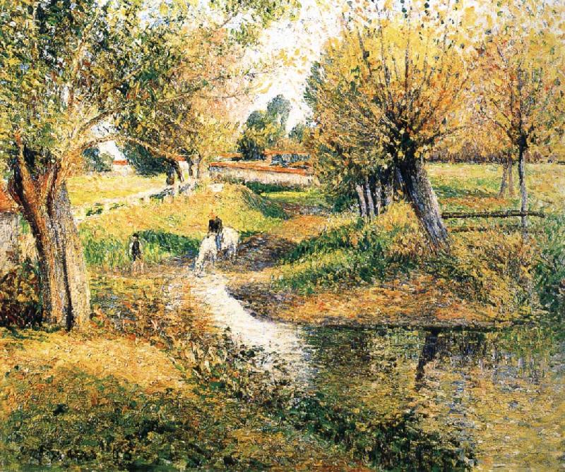 Camille Pissarro Creek china oil painting image